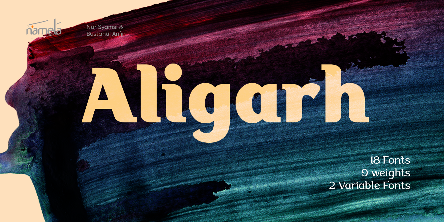 Example font Aligarh #1